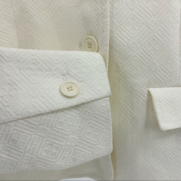 Shopbop A.P.C. White Textured Cotton Cropped Blazer 36 2 4 - Picture 6 of 9